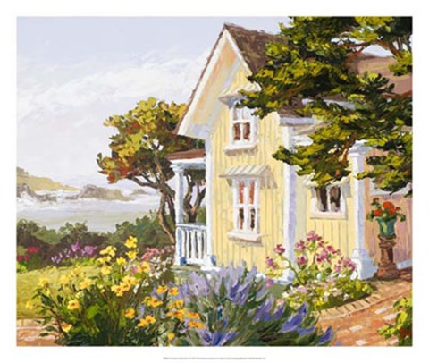 Framed Victorian Seaside Haven Print