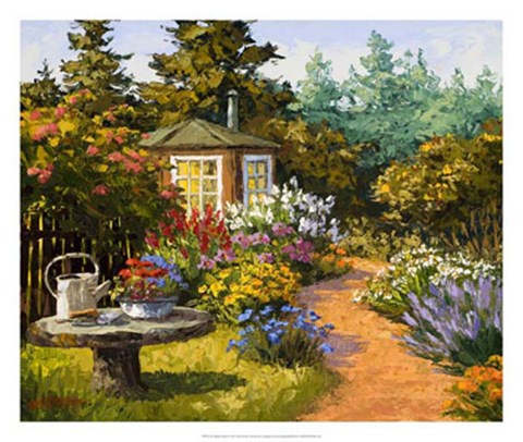 Framed Woodland Garden Print