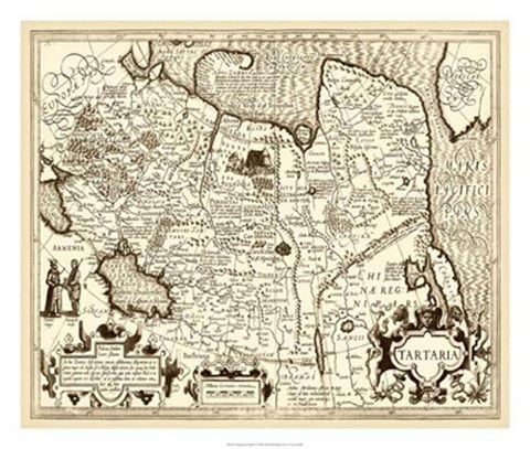 Framed Antiquarian Map IV Print