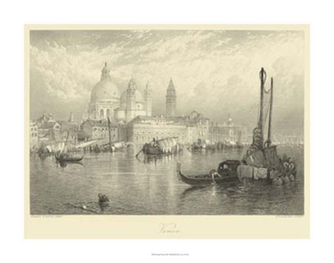 Framed Vintage Venice Print