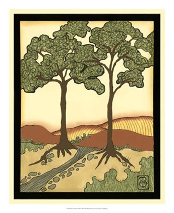 Framed Warm Horizons III Print