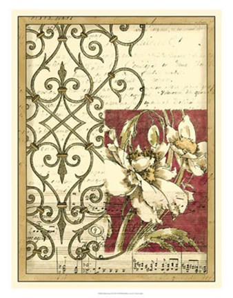 Framed Bella Sonata II Print