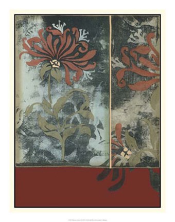 Framed Silhouette Tapestry III Print