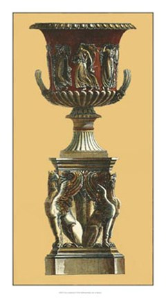 Framed Vase et Piedestal I Print