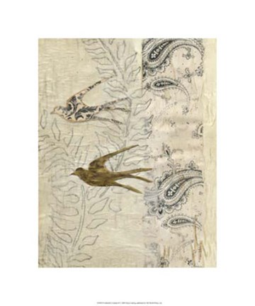 Framed Gabrielle&#39;s Garden II Print