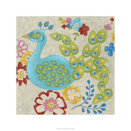 Framed Flores II Print