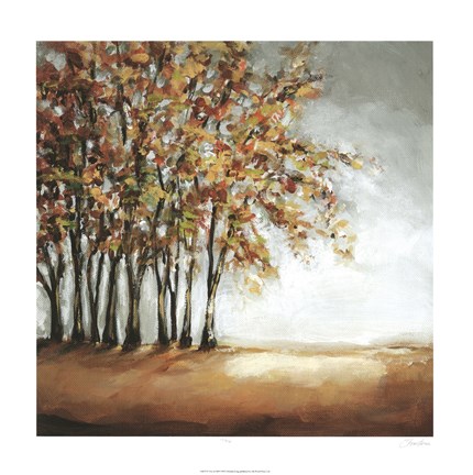 Framed Tree in Fall Print
