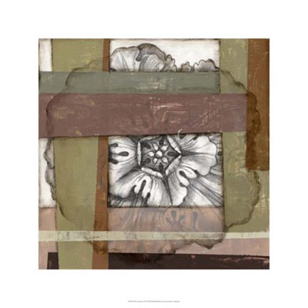 Framed Woven Rosette II Print