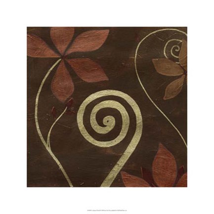 Framed Cardamon Floral II Print