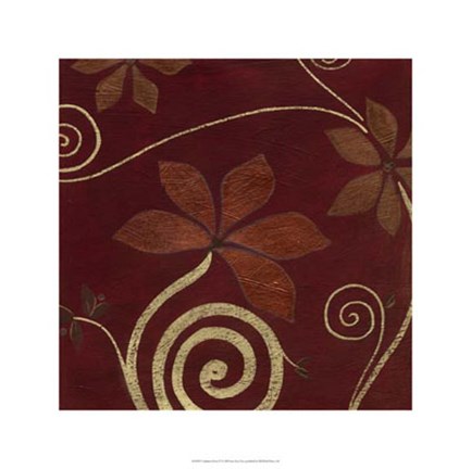 Framed Cardamon Floral IV Print