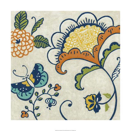 Framed Joyous Garden II Print