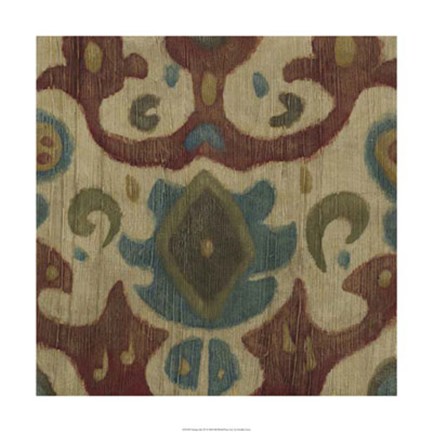 Framed Antique Ikat IV Print