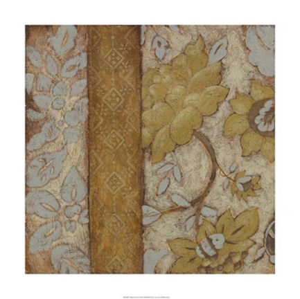 Framed Gilded Sari II Print