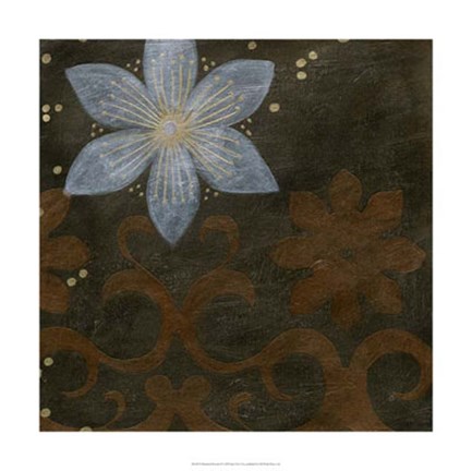 Framed Burnished Brocade II Print