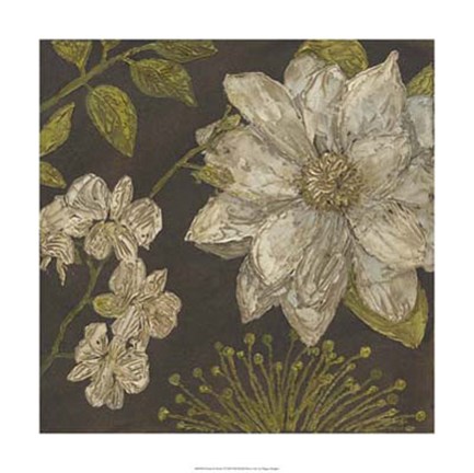 Framed Earth and Floral I Print