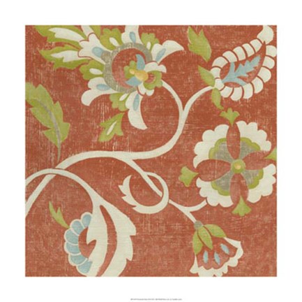 Framed Provincial Chintz III Print