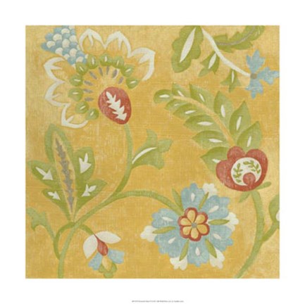 Framed Provincial Chintz IV Print