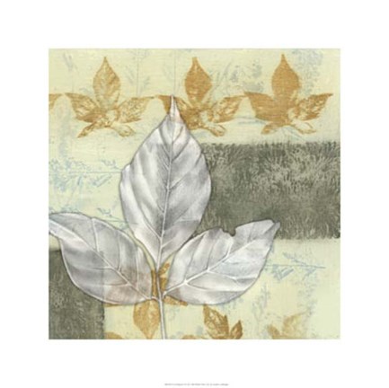 Framed Leaf Repeat II Print