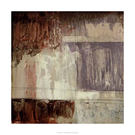 Framed Plum Earth I Print