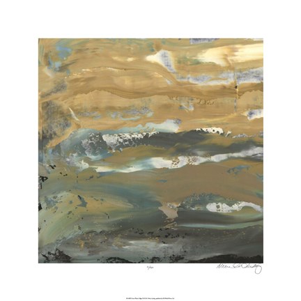 Framed Green Water&#39;s Edge III Print