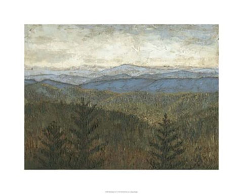 Framed Blue Ridge View I Print