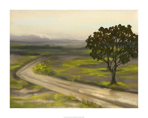 Framed Road in the Valley II Print