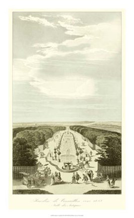 Framed Garden at Versailles III Print