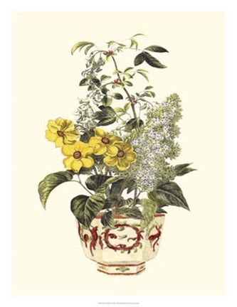 Framed Floral Medley I Print