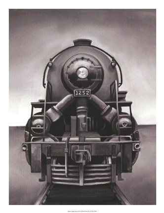 Framed Vintage Train Print