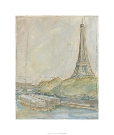 Framed View of Paris II Print