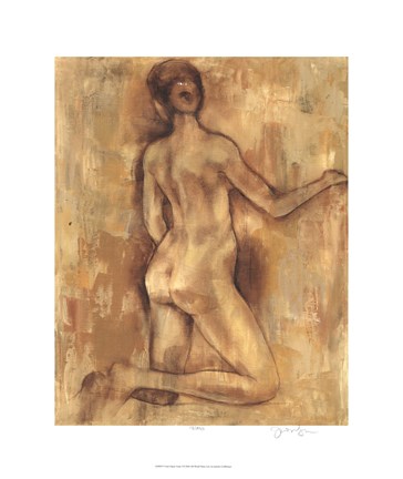 Framed Nude Figure Study I Print