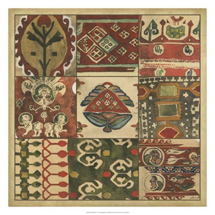 Framed Byzantine Relics I Print