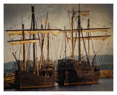 Framed Tall Ships Print