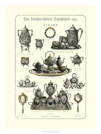 Framed Silver 1876 Print