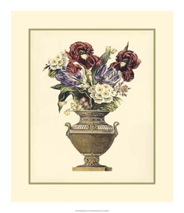 Framed Elegant Bouquet I Print