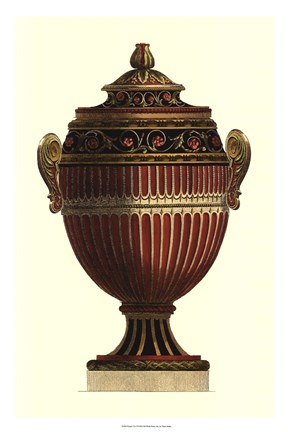 Framed Empire Urn I Print