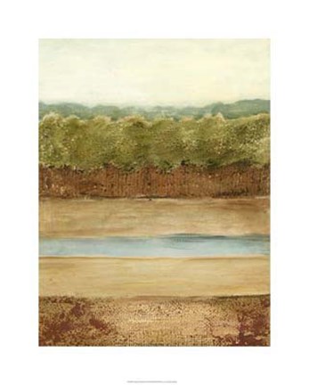 Framed Golden Meadow II Print