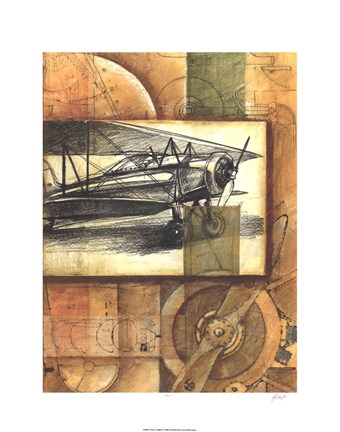 Framed Theory of Flight I Print