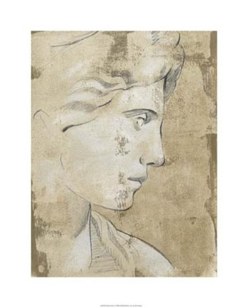 Framed Roman Fresco I Print