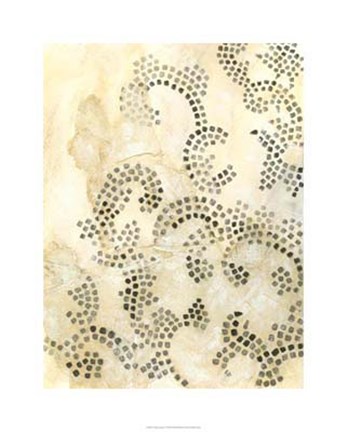 Framed Antique Mosaic I Print