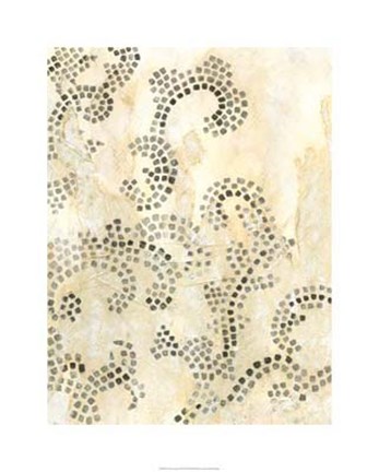 Framed Antique Mosaic II Print