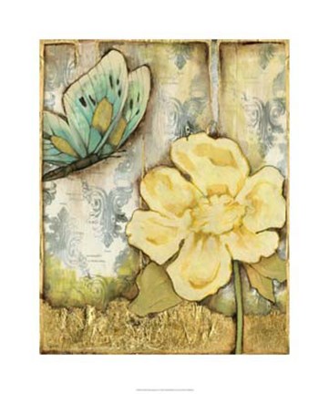 Framed Garden Metamorphosis I Print