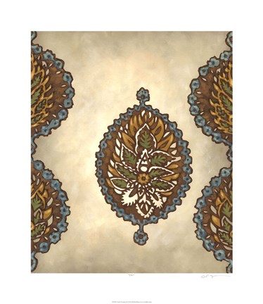Framed Exotic Ornament II Print