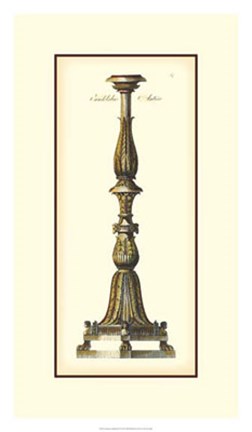 Framed Antique Candlestick II Print