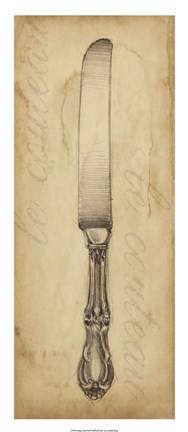 Framed Antique Knife Print