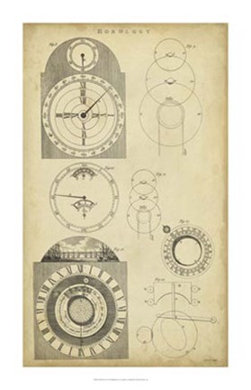 Framed Clockworks I Print