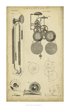 Framed Clockworks II Print