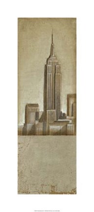 Framed Shimmering City I Print