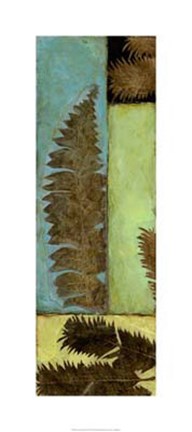 Framed Fossilized Ferns II Print