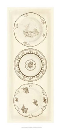 Framed Sevres Porcelain Panel II Print